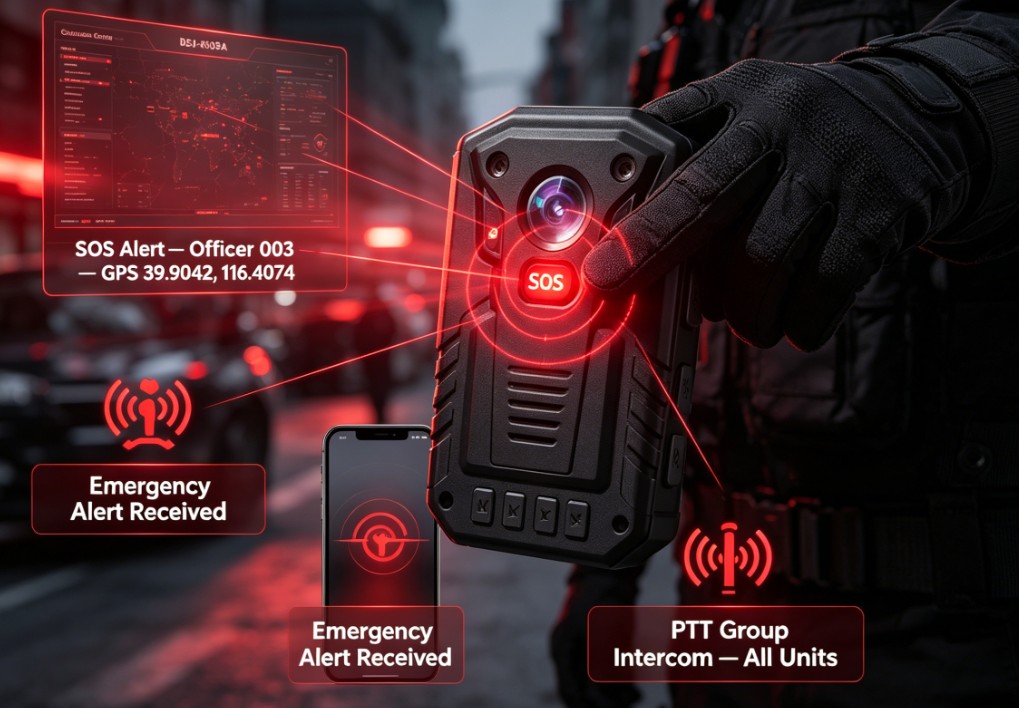 One-Touch SOS & PTT Group Intercom