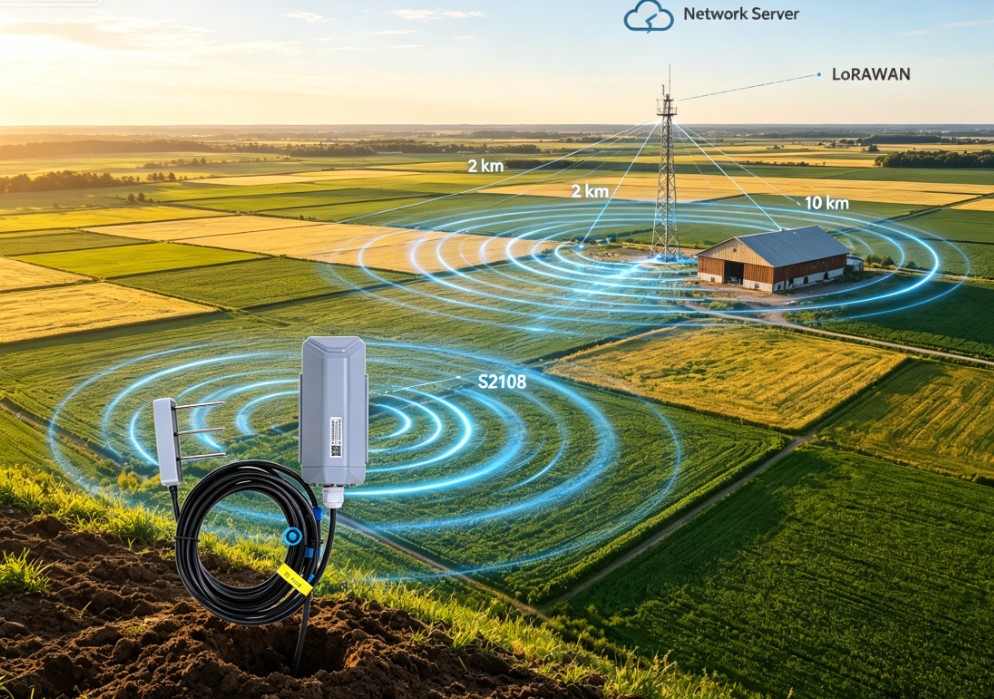 Long-Range LoRaWAN for Remote Farmland Coverage
