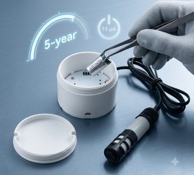 Ultra-Low-Power with 5-Year Replaceable Battery