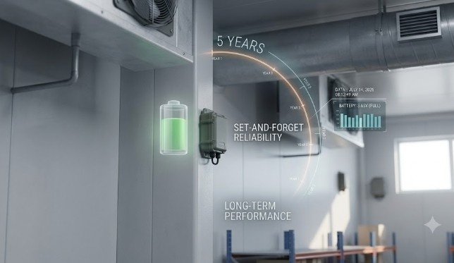 5-Year Battery Life for Deploy-and-Forget Monitoring